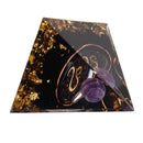 5cm Orgonite Pyramid for Positive Energy Healing Crystal Pyramid Meditation Orgonite Pyramids Chakra Zodiac Energy Generator Leo