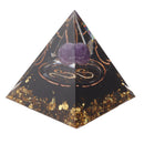 5cm Orgonite Pyramid for Positive Energy Healing Crystal Pyramid Meditation Orgonite Pyramids Chakra Zodiac Energy Generator Leo