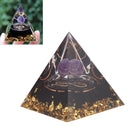 5cm Orgonite Pyramid for Positive Energy Healing Crystal Pyramid Meditation Orgonite Pyramids Chakra Zodiac Energy Generator Leo
