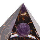 5cm Orgonite Pyramid for Positive Energy Healing Crystal Pyramid Meditation Orgonite Pyramids Chakra Zodiac Energy Generator Leo