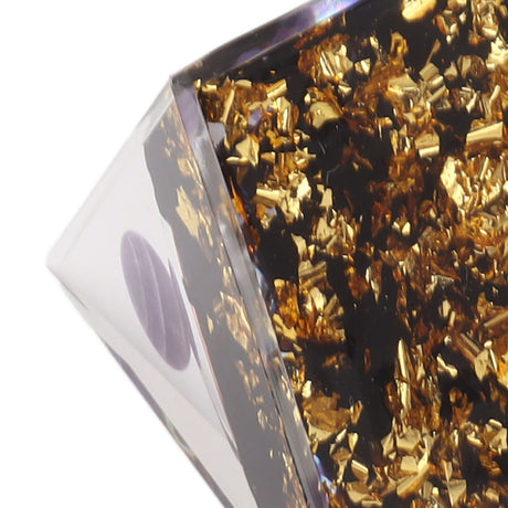 5cm Orgonite Pyramid for Positive Energy Healing Crystal Pyramid Meditation Orgonite Pyramids Chakra Zodiac Energy Generator Leo