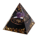 5cm Orgonite Pyramid for Positive Energy Healing Crystal Pyramid Meditation Orgonite Pyramids Chakra Zodiac Energy Generator Virgo
