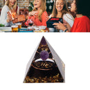 5cm Orgonite Pyramid for Positive Energy Healing Crystal Pyramid Meditation Orgonite Pyramids Chakra Zodiac Energy Generator Virgo