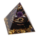 5cm Orgonite Pyramid for Positive Energy Healing Crystal Pyramid Meditation Orgonite Pyramids Chakra Zodiac Energy Generator Libra