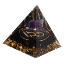 5cm Orgonite Pyramid for Positive Energy Healing Crystal Pyramid Meditation Orgonite Pyramids Chakra Zodiac Energy Generator Libra