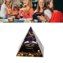 5cm Orgonite Pyramid for Positive Energy Healing Crystal Pyramid Meditation Orgonite Pyramids Chakra Zodiac Energy Generator Libra