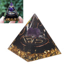 5cm Orgonite Pyramid for Positive Energy Healing Crystal Pyramid Meditation Orgonite Pyramids Chakra Zodiac Energy Generator Libra