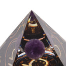 5cm Orgonite Pyramid for Positive Energy Healing Crystal Pyramid Meditation Orgonite Pyramids Chakra Zodiac Energy Generator Libra