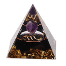 5cm Orgonite Pyramid for Positive Energy Healing Crystal Pyramid Meditation Orgonite Pyramids Chakra Zodiac Energy Generator Scorpio