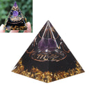 5cm Orgonite Pyramid for Positive Energy Healing Crystal Pyramid Meditation Orgonite Pyramids Chakra Zodiac Energy Generator Scorpio