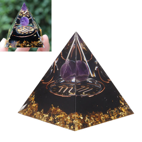 5cm Orgonite Pyramid for Positive Energy Healing Crystal Pyramid Meditation Orgonite Pyramids Chakra Zodiac Energy Generator Scorpio