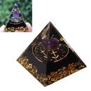 5cm Orgonite Pyramid for Positive Energy Healing Crystal Pyramid Meditation Orgonite Pyramids Chakra Zodiac Energy Generator Sagittarius