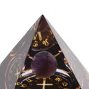 5cm Orgonite Pyramid for Positive Energy Healing Crystal Pyramid Meditation Orgonite Pyramids Chakra Zodiac Energy Generator Sagittarius