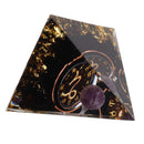 5cm Orgonite Pyramid for Positive Energy Healing Crystal Pyramid Meditation Orgonite Pyramids Chakra Zodiac Energy Generator Capricorn