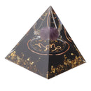 5cm Orgonite Pyramid for Positive Energy Healing Crystal Pyramid Meditation Orgonite Pyramids Chakra Zodiac Energy Generator Capricorn