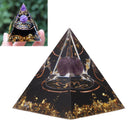 5cm Orgonite Pyramid for Positive Energy Healing Crystal Pyramid Meditation Orgonite Pyramids Chakra Zodiac Energy Generator Capricorn