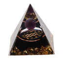 5cm Orgonite Pyramid for Positive Energy Healing Crystal Pyramid Meditation Orgonite Pyramids Chakra Zodiac Energy Generator Aquarius