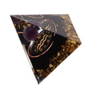 5cm Orgonite Pyramid for Positive Energy Healing Crystal Pyramid Meditation Orgonite Pyramids Chakra Zodiac Energy Generator Aquarius