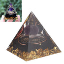 5cm Orgonite Pyramid for Positive Energy Healing Crystal Pyramid Meditation Orgonite Pyramids Chakra Zodiac Energy Generator Aquarius