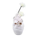 Creative Anatomical Heart Vases Resin Sculpture Heart Shaped Art Flower Vases Desktop Home Decoration for Living Room White