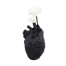 Creative Anatomical Heart Vases Resin Sculpture Heart Shaped Art Flower Vases Desktop Home Decoration for Living Room Black