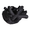 Creative Anatomical Heart Vases Resin Sculpture Heart Shaped Art Flower Vases Desktop Home Decoration for Living Room Black