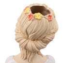 Modern Ceramic Face Vases Decorative Modern Style Shy Girl Flower Lady Head Vase for Unisex Plants Lover White