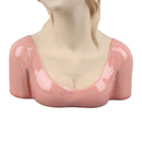 Modern Ceramic Face Vases Decorative Modern Style Shy Girl Flower Lady Head Vase for Unisex Plants Lover Pink