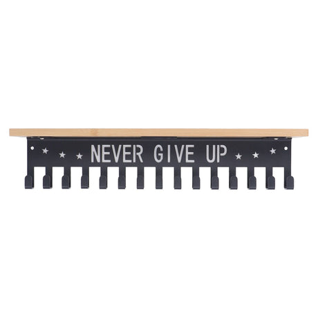 Metal Award Display Trophy Shelf Bamboo Trophy Shelf Metal Wall Mounted Medal Display Hanger