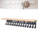 Metal Award Display Trophy Shelf Bamboo Trophy Shelf Metal Wall Mounted Medal Display Hanger