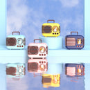 Cute Retro Bluetooth Speaker Mini Luggage Mini Speaker Creative Vintage Lovely Small Speaker Green