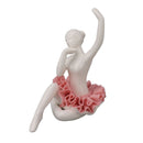 Dancing Ballerina Girl Figurine Ceramic Ballet Girl Figure Ballet Dancer Statue Sculpture Desk Bookshelf Decoration Pink
