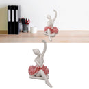 Dancing Ballerina Girl Figurine Ceramic Ballet Girl Figure Ballet Dancer Statue Sculpture Desk Bookshelf Decoration Pink