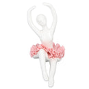 Ballet Dancer Statue Pink Ballerina Figure Ceramic Figure Decor for Table Shelf Bedroom Living Room