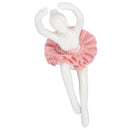 Ballet Dancer Statue Pink Ballerina Figure Ceramic Figure Decor for Table Shelf Bedroom Living Room