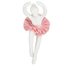Ballet Dancer Statue Pink Ballerina Figure Ceramic Figure Decor for Table Shelf Bedroom Living Room