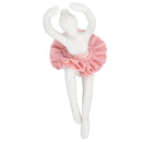 Ballet Dancer Statue Pink Ballerina Figure Ceramic Figure Decor for Table Shelf Bedroom Living Room