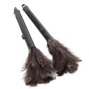 2Pcs Retractable Feather Duster Ostrich Feathers Duster with Long Handle for Home Cleaning