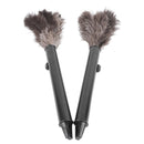 2Pcs Retractable Feather Duster Ostrich Feathers Duster with Long Handle for Home Cleaning