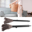 2Pcs Retractable Feather Duster Ostrich Feathers Duster with Long Handle for Home Cleaning