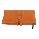 Women Wallet RFID Blocking Large Capacity Zipper Closure PU Leather Retro Style Lady Wallet