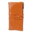 Women Wallet RFID Blocking Large Capacity Zipper Closure PU Leather Retro Style Lady Wallet