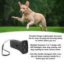 Dog Repeller Dual Sensor Ultrasound LED Light Laser Dog Deterrent Device USB Rechargeable Anti Barking Device