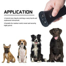 Dog Repeller Dual Sensor Ultrasound LED Light Laser Dog Deterrent Device USB Rechargeable Anti Barking Device
