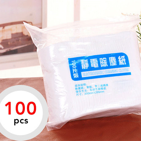 100 Pcs Electrostatic Wipes Disposable Mop Replacement Static Dusting Wipes for Home Cleaning