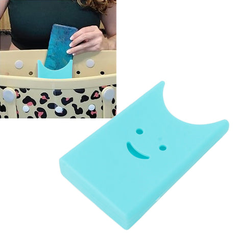 Phone Holder Insert Accessory EVA Decorative Bag Charm Phone Holder for Storage Phone Case Key Lipstick Sunglass Wallet Blue