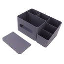 Tissue Box Organizer with Lid Plastic Exquisite Smooth Surface Tissue Desk Organizer for Home Office Purple