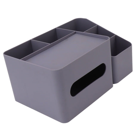 Tissue Box Organizer with Lid Plastic Exquisite Smooth Surface Tissue Desk Organizer for Home Office Purple