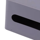 Tissue Box Organizer with Lid Plastic Exquisite Smooth Surface Tissue Desk Organizer for Home Office Purple