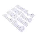 8PCS T Shirt Ruler Guide PVC Clothing Centering Design T Shirt Alignment Tool for Heat Press Accessories